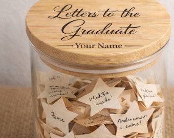 Personalized Graduation Memory Jar | Letters to the Graduate Gift
