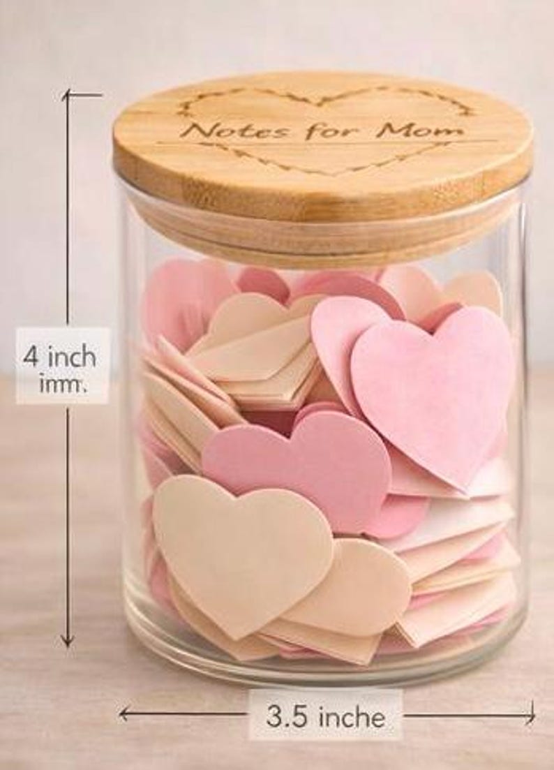Personalized Love Notes Jar for Mom - Custom Mother’s Day Memory ...