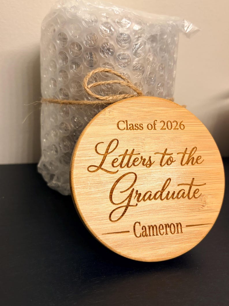 Letter Grad Gift Personalized Graduation Memory Jar | Letters to the Graduate Gift - Etsy