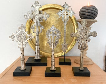 Authentic Ethiopian Cross in Silver Alloy