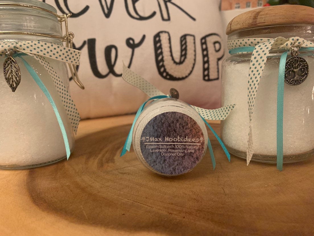 Bath Salts Bath Salt Container Bath Salt Gift Set Lavender Etsy