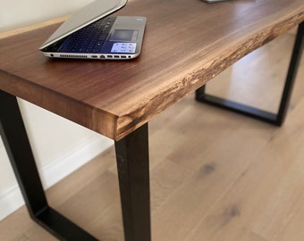 Solid Walnut Live Edge Desk