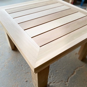 Outdoor Coffee Table Hand Made Using Clear Cedar