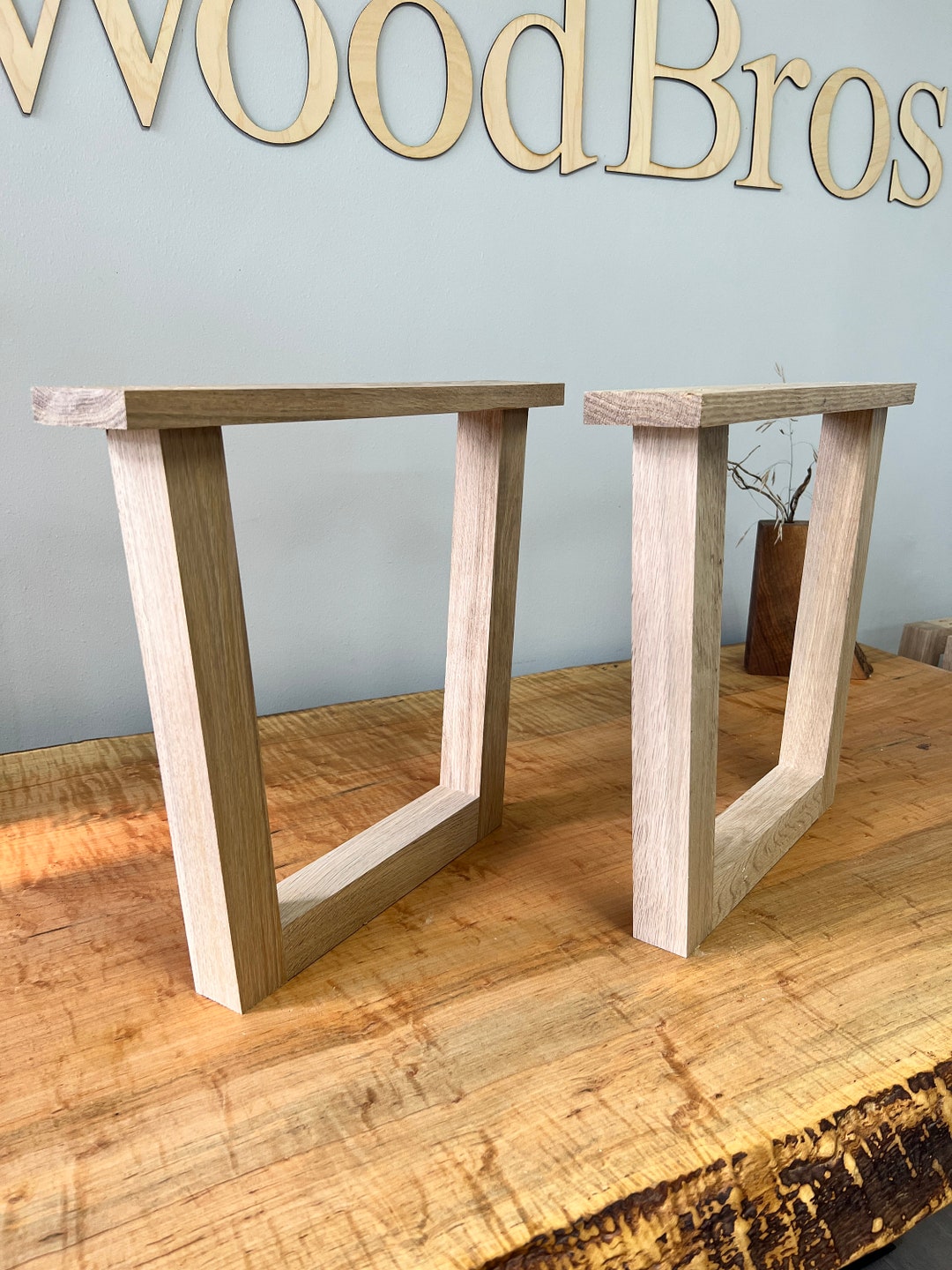 White Oak Coffee Table Legs Etsy