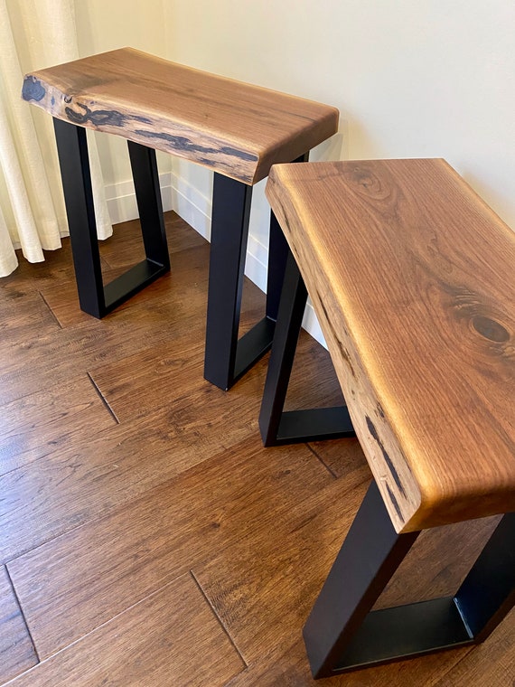 Custom wood on sale end tables