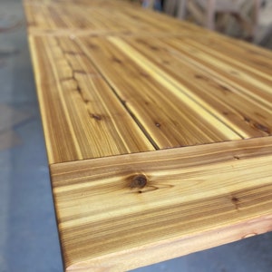 Outdoor Cedar Table Hand Made Using Quality Cedar