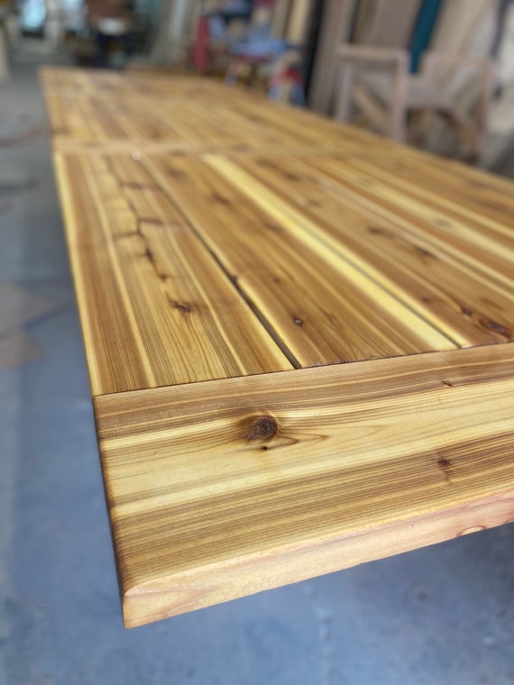 Outdoor Cedar Table Hand Made Using Quality Cedar Etsy UK