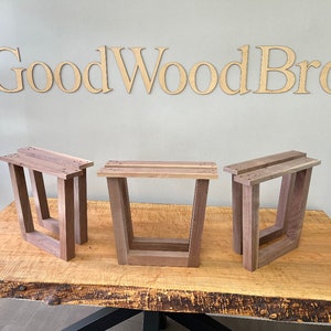 Good Wood Coffee Table Legs Solid Walnut image 4