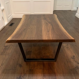 Black Walnut Live Edge Wood Coffee Table image 3