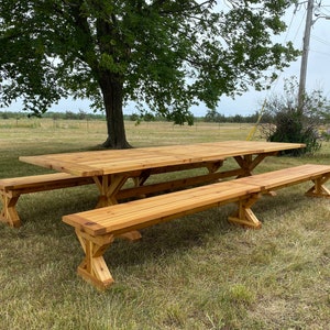 Outdoor Cedar Table Hand Made Using Quality Cedar