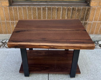 Walnut Coffee Table with Shelf
