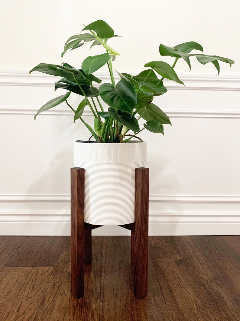Mid Century Modern Plant Stand original design indoor Etsy