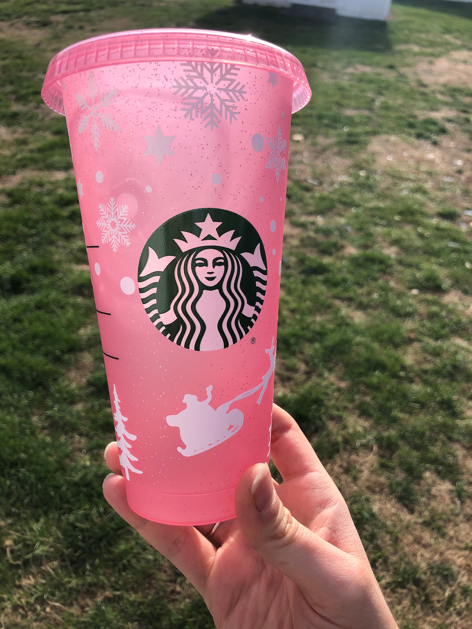 Limited Edition Starbucks Holiday Cup Glittered Starbucks Etsy