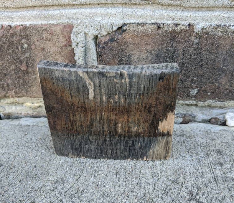 Bourbon Barrel Stave Desk Business Card Holder Office
