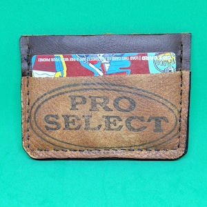 Cartera y tarjetero para guantes de béisbol Wilson Pro Select, reciclado vintage