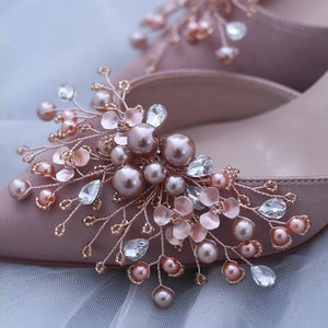 Fashion Shoe Clips, Pearl Ornaments Craft Supplies Pearl