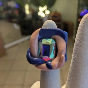 Hand sculpted statement ring