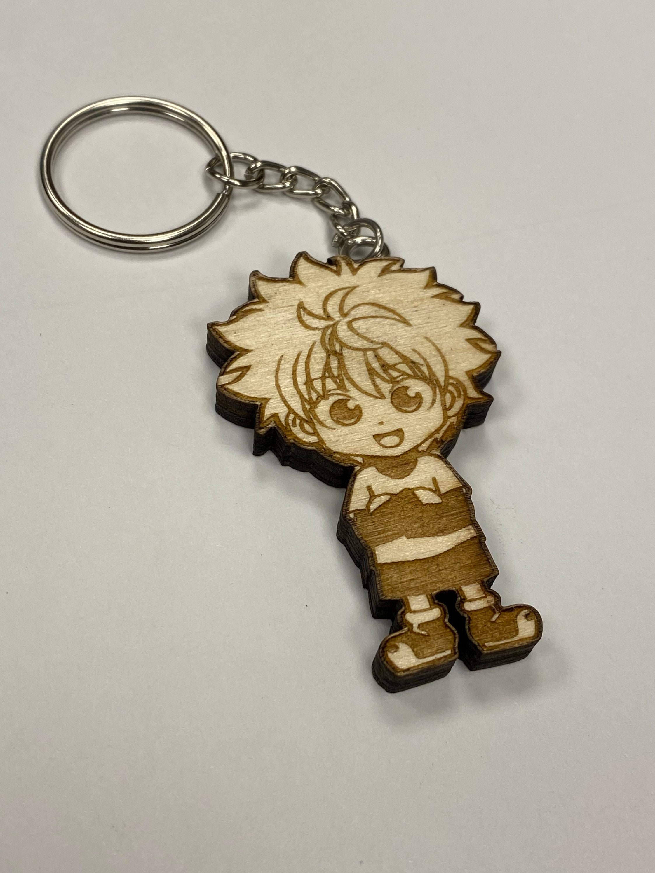 Hunter X Hunter Killua Wooden Keychain Etsy