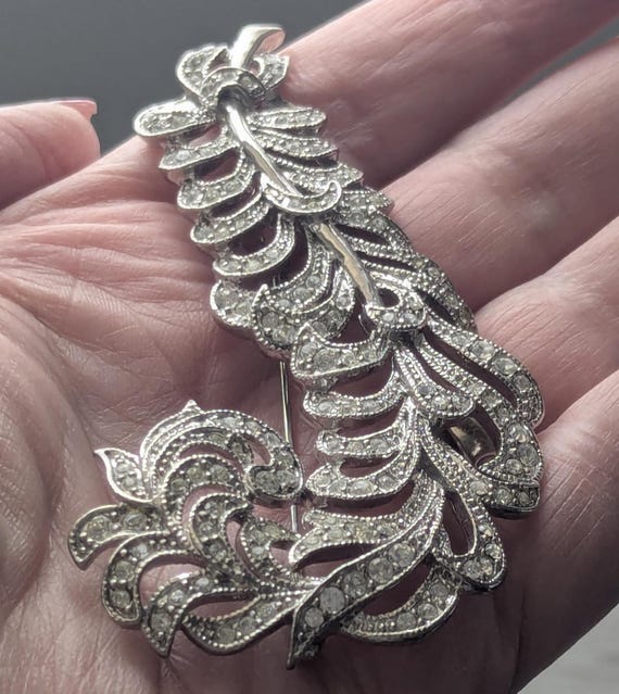 Kenneth Jay Lane feather Pin, 2003 KJL Feather Br… - image 4