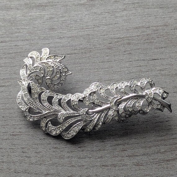 Kenneth Jay Lane feather Pin, 2003 KJL Feather Br… - image 2