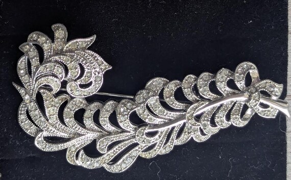 Kenneth Jay Lane feather Pin, 2003 KJL Feather Br… - image 3