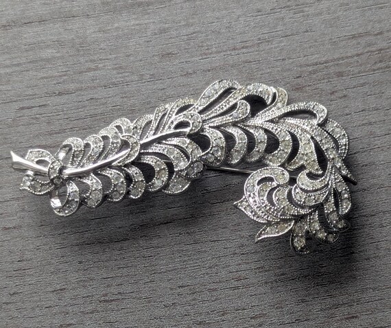 Kenneth Jay Lane feather Pin, 2003 KJL Feather Br… - image 7