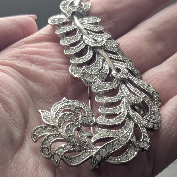 Kenneth Jay Lane feather Pin, 2003 KJL Feather Br… - image 5