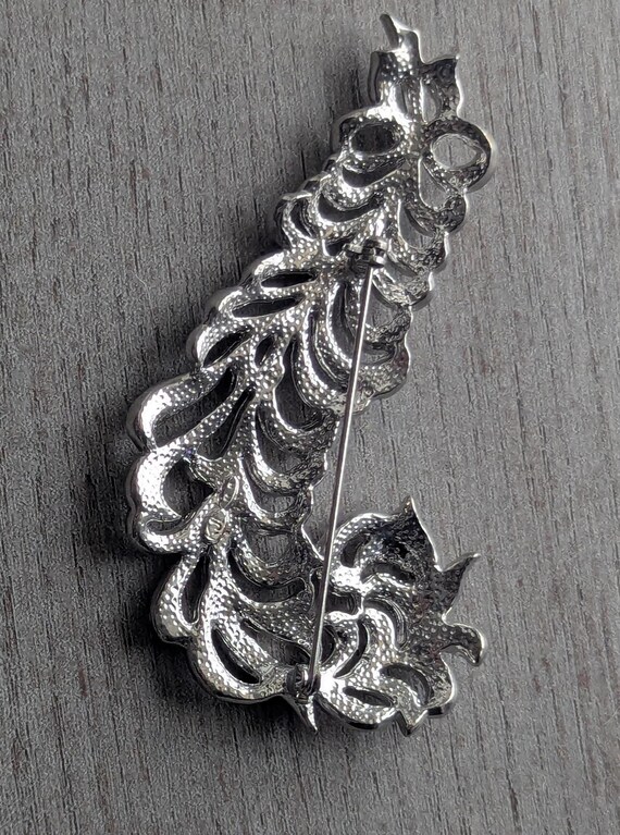 Kenneth Jay Lane feather Pin, 2003 KJL Feather Br… - image 8