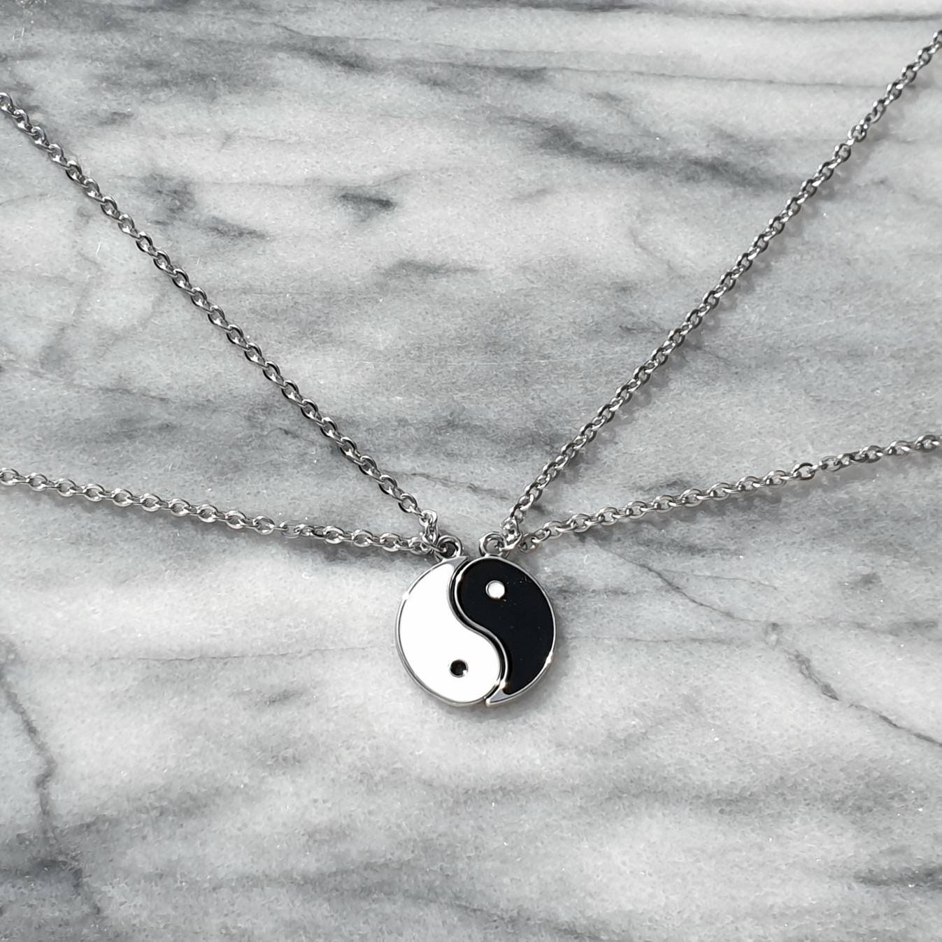 Yin & Yang - Friendship necklaces partner necklaces made of stainless steel friendship necklaces partner necklace gift Valentine's Day