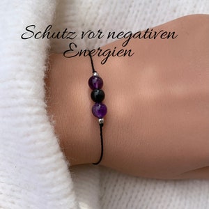 Armband för skydd mot negativa och giftiga energier • Kraftbooster • Ädelstensarmband • Skyddande armband • Lyckobringare