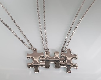 Friendship Necklace Partner Necklace Puzzle Matching Necklace for 2 3 4 5