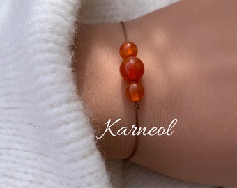 Karneol Carneol Glaub an Dich Mutmacher Du schaffst das Armband Schutzarmband Edelstein Kristalle Geschenk zu Ostern personalisiert