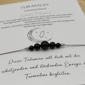 SVART TURMALIN Armband • Skyddande armband • Talisman • Ädelstensarmband • Kristallarmband • Ädelstensgåva • Lyckobringare