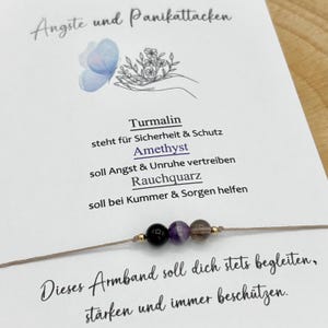 Ängste und Panik Armband • Schutz vor negativen Energien • Schutzarmband Edelsteinarmband • Kristallarmband • Glücksbringer Geschenk