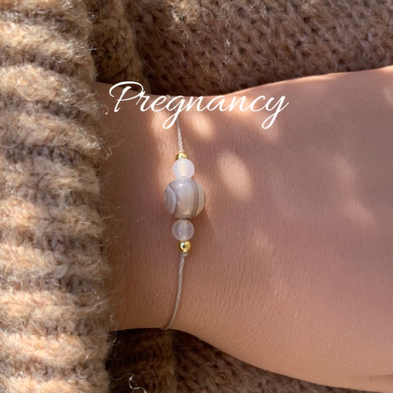 Pietra Portafortuna Per Gravidanza Kaempe - Pietra Grezza Naturale, Idea Regalo Per Donne Incinte, Baby Shower (Blu)