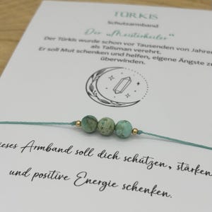 Turkosarmband • Skyddsarmband • Talisman • Ädelstensarmband • Afrikansk turkos • Ädelstensgåva • Lyckobringare