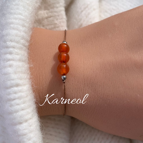 Carnelian Carnelian Believe in yourself Encouragement You can do the bracelet Protection bracelet Gemstone crystals Gift for Easter personalized