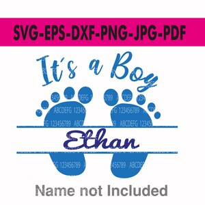 Es un vector de niño Es un niño svg bebé svg niño svg baby shower svg png Cortar archivos Cricut