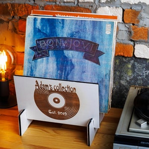 Vinyl Record Storage, Vinyl Record Flip Rack Storage Display, record shelf Christmas gift for husband, record stand table gift for him