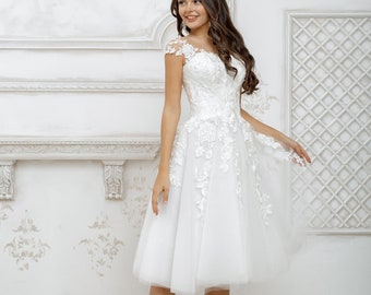 simple short bridal dresses