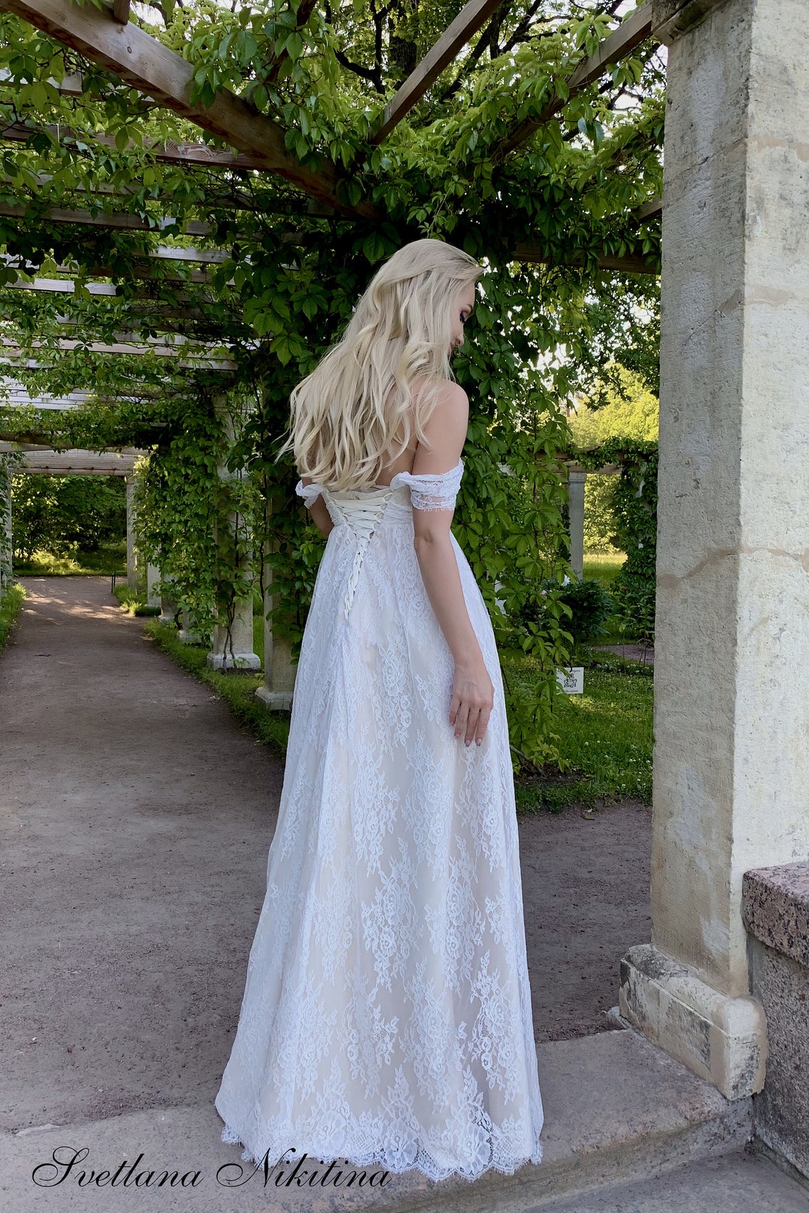 Maternity wedding dress Bohemian lace wedding dress Beach Boho | Etsy