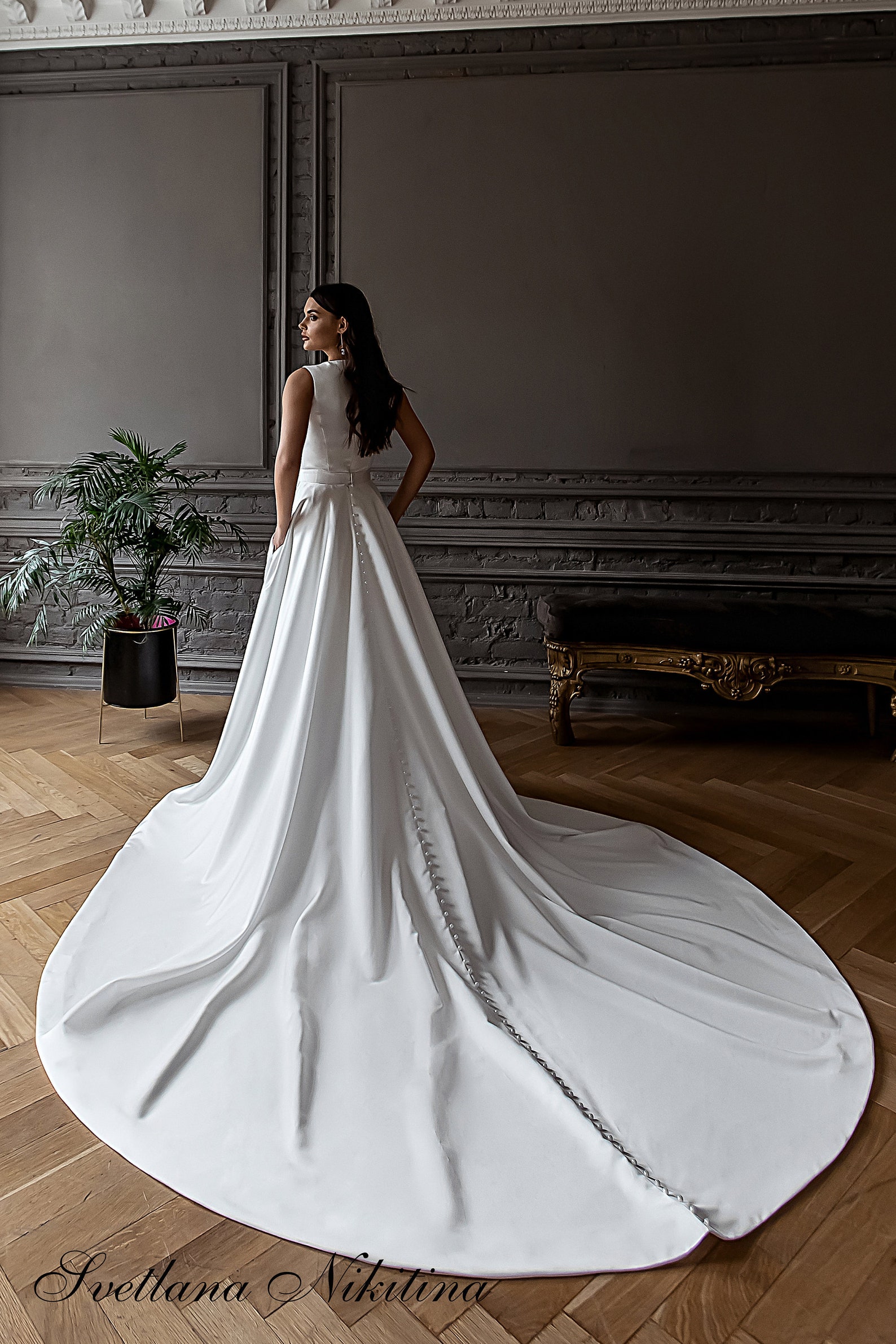detachable bridal skirt