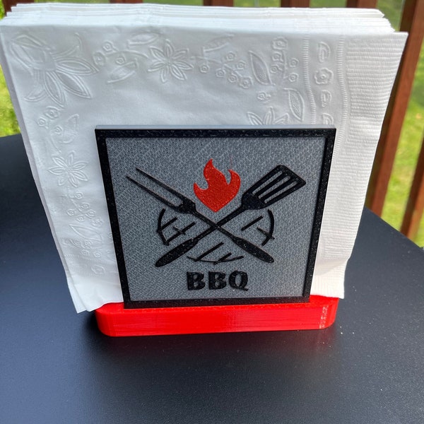 Porte-serviettes barbecue, cadeau de fête pour mari, inspiré des grillades d'été pour hommes, porte-outil pratique, vente de la saint-valentin