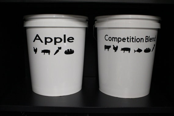 Set of 7 Vinyl Smoker Pellet Labels compatible with Camp Chef
