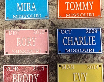 Little Tikes Cozy Coupe Inspired Personalized License Plate kids play pretend customizable Christmas Sale Stocking Stuffer Perfect Kids Gift