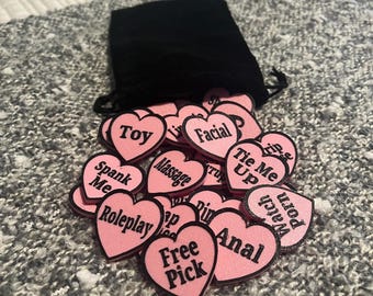 Fichas traviesas para parejas, forma de corazón, juego erótico, posiciones sexuales, cupones BDSM, noche de cita, regalo para el Día del Padre, regalo para él, esposo, Navidad.