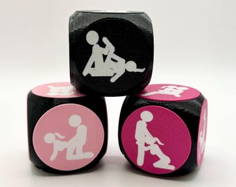 Couple’s Activity Dice Romantic Naughty Intimacy Erotic Game Date Night Bedroom Spicy Foreplay Activity Father’s Day Anniversary