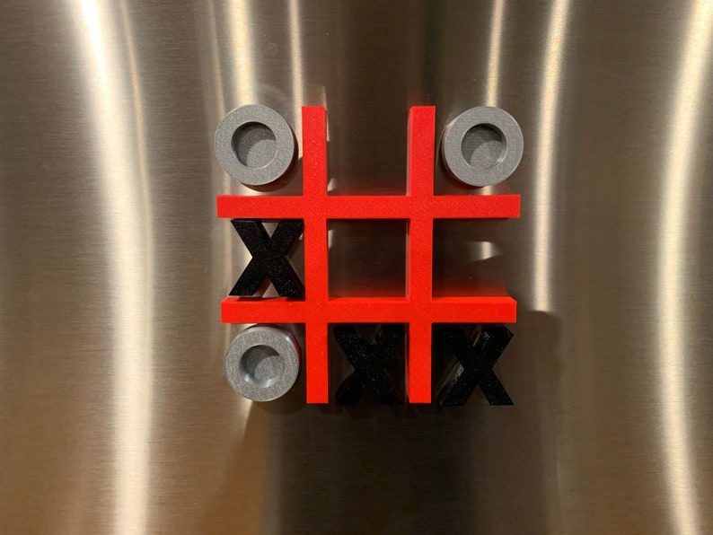 Tic Tac Toe 3D Printed Etsy