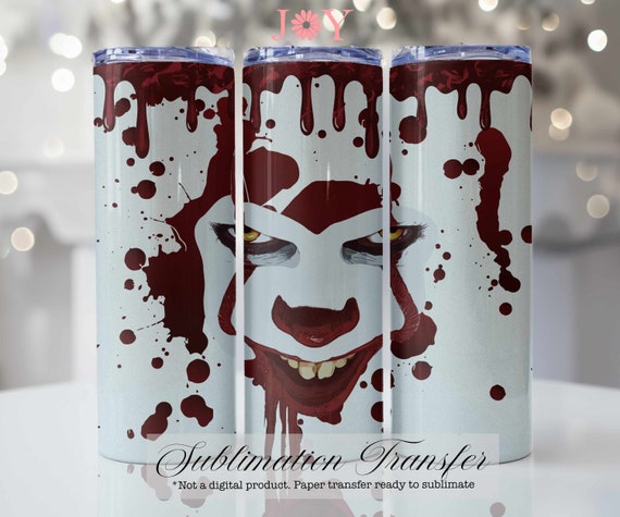 Halloween Tumbler  Sublimation Transfer,  20 oz Skinny Tumbler Heat Transfer, Sublimation Print Ready to Press, Tumbler Transfer