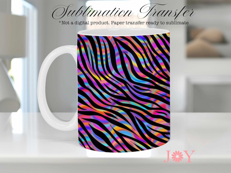 Animal Print Preprinted Sublimation Mug Wrap Sublimation Transfer Ready